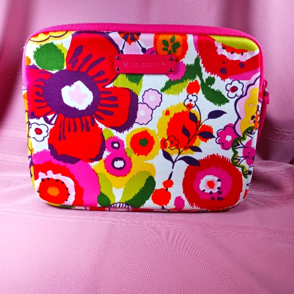 Vera Bradley Neoprene Tablet Sleeve Clementine Print 10 in  x 8 in